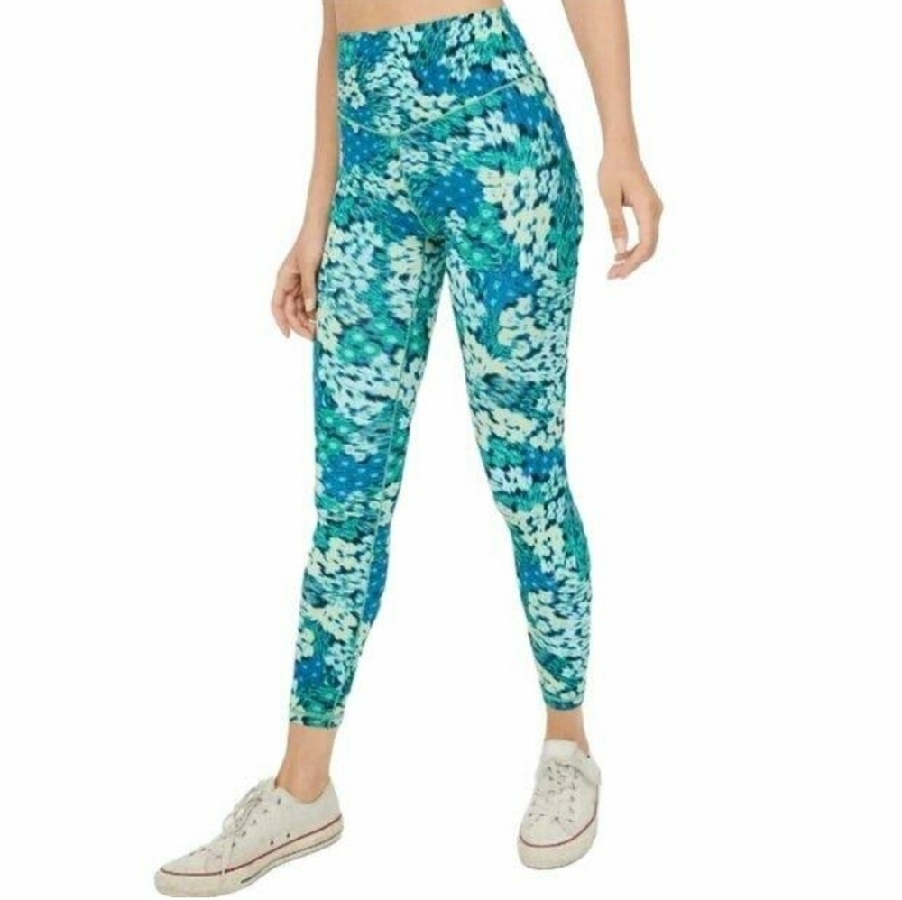 Aerie Offline Real Me Xtra 7/8 Leggings Small Blue/Green